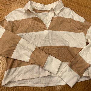 Aerie Striped Collared Shirt 